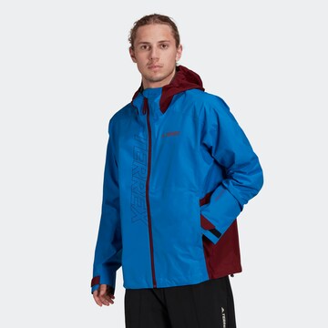 ADIDAS TERREX - Skinny Chaqueta de montaña en azul: frente