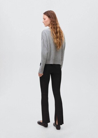 MANGO TEEN Flared Pants 'Sweatp' in Black