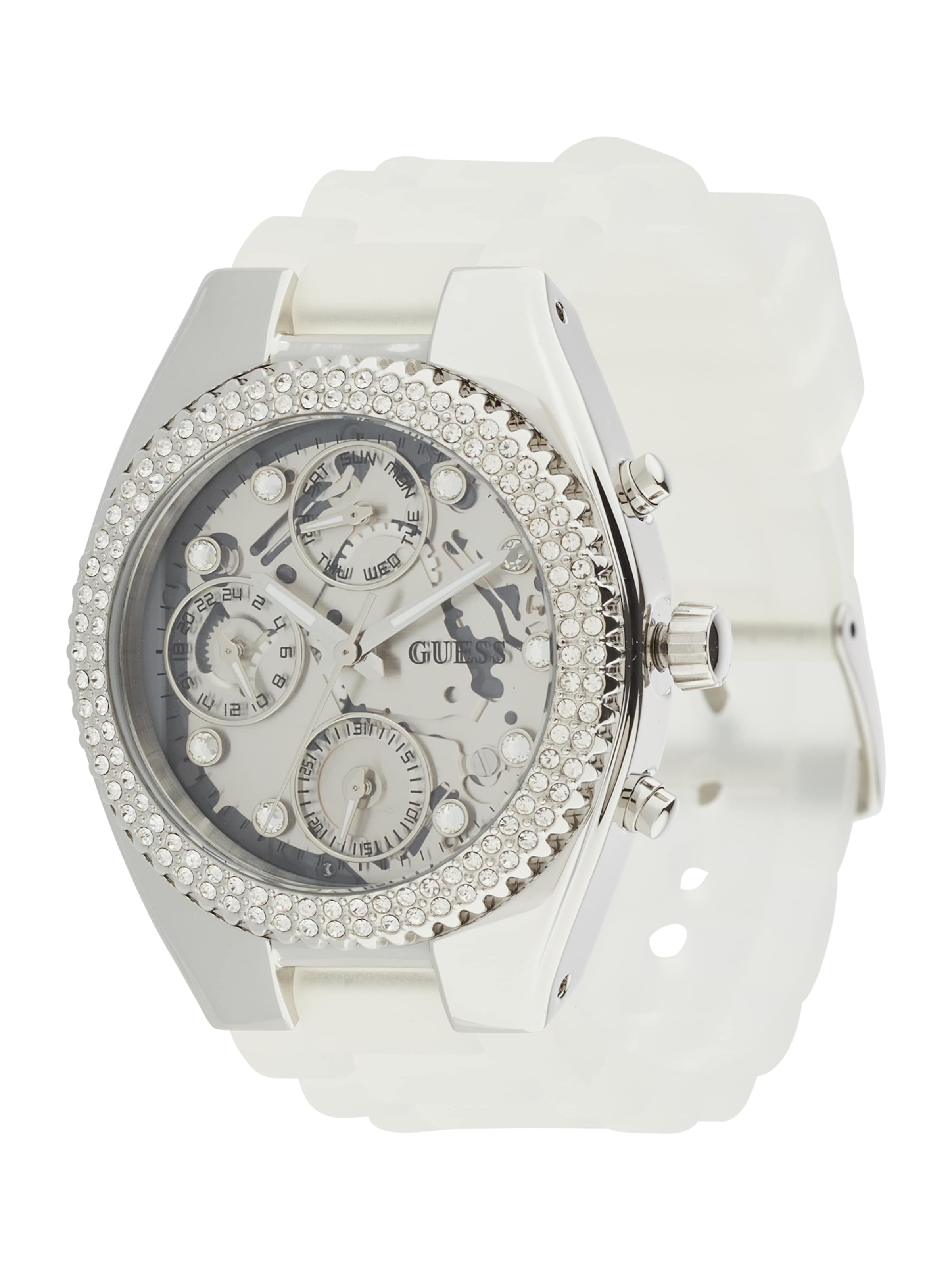 Orologio analogico di GUESS in bianco: frontale