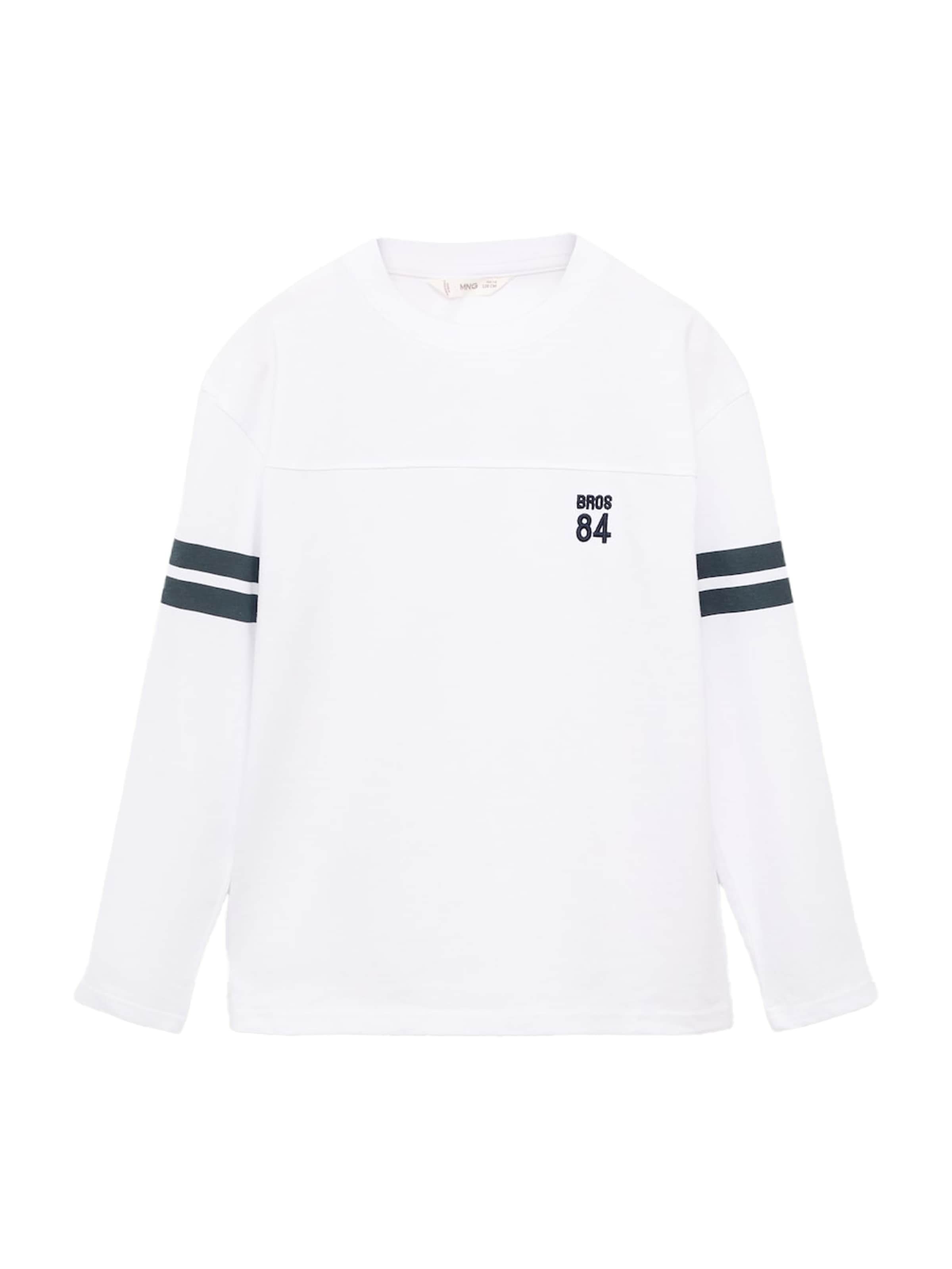 MANGO KIDS Shirt 'VARSI' in Wit: voorkant