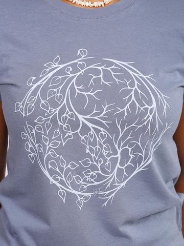 Life-Tree Shirt 'Fairwear YinYang' in Grey