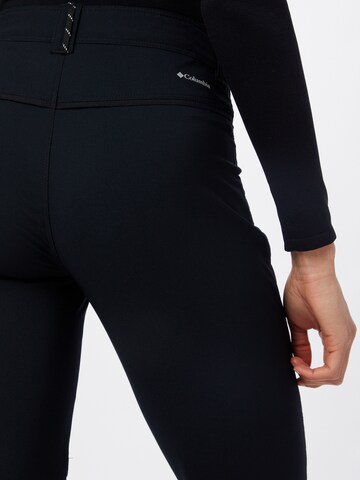 COLUMBIA Slim fit Outdoor trousers in Black