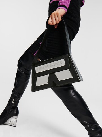 Borsa a spalla di Karl Lagerfeld in nero