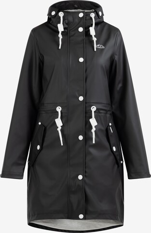 ICEBOUND Raincoat in Black: front