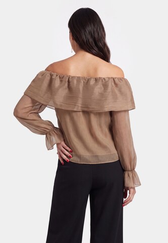 faina Bluse in Braun