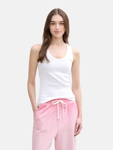 TOM TAILOR DENIM Top in White: front