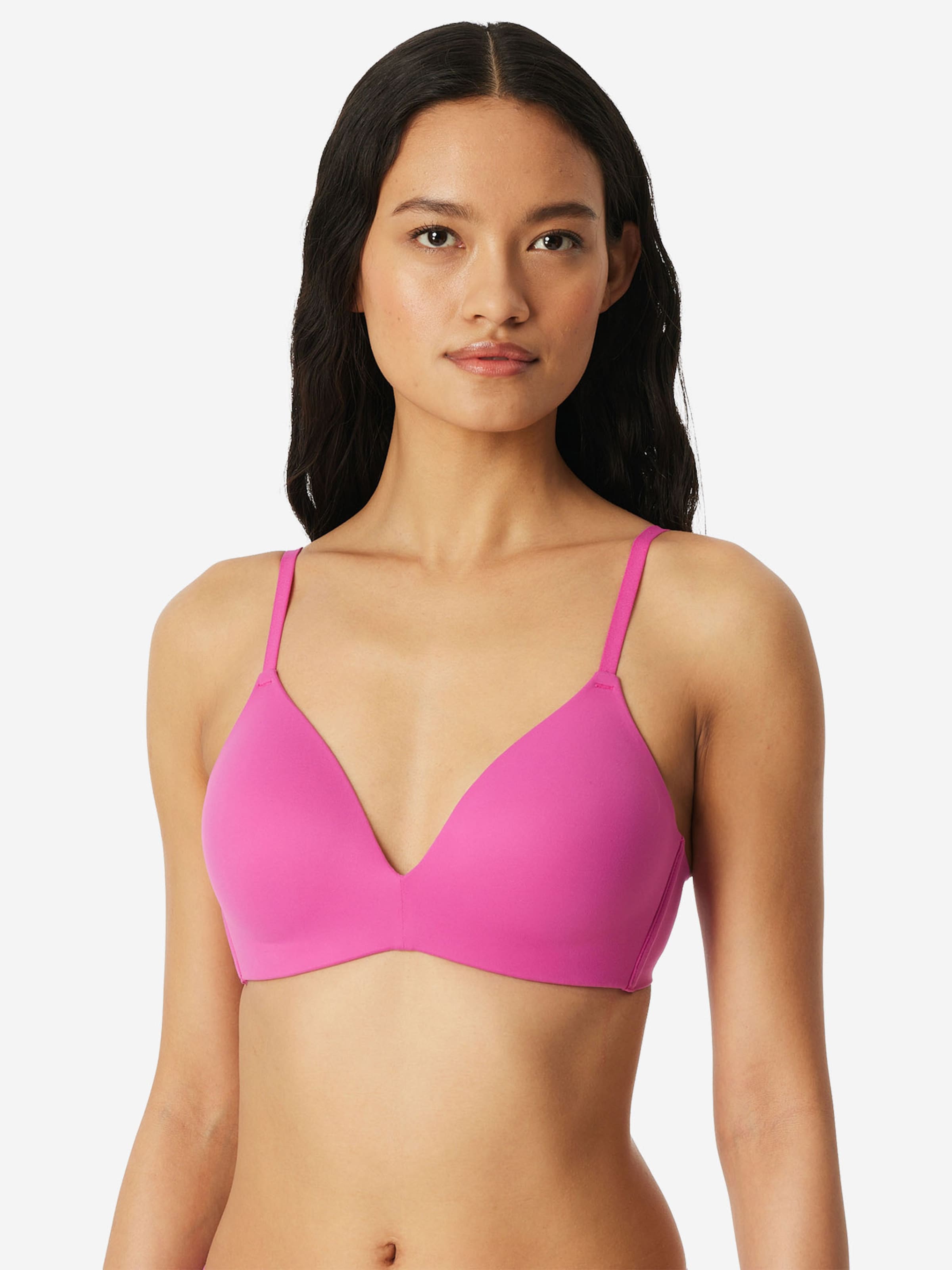 SCHIESSER T-Shirt Bügelloser BH ' Invisible Soft Padded ' in Pink: Vorderseite