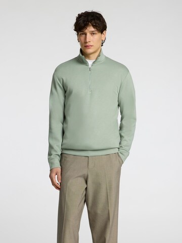 SELECTED Sweatshirt in Groen: voorkant