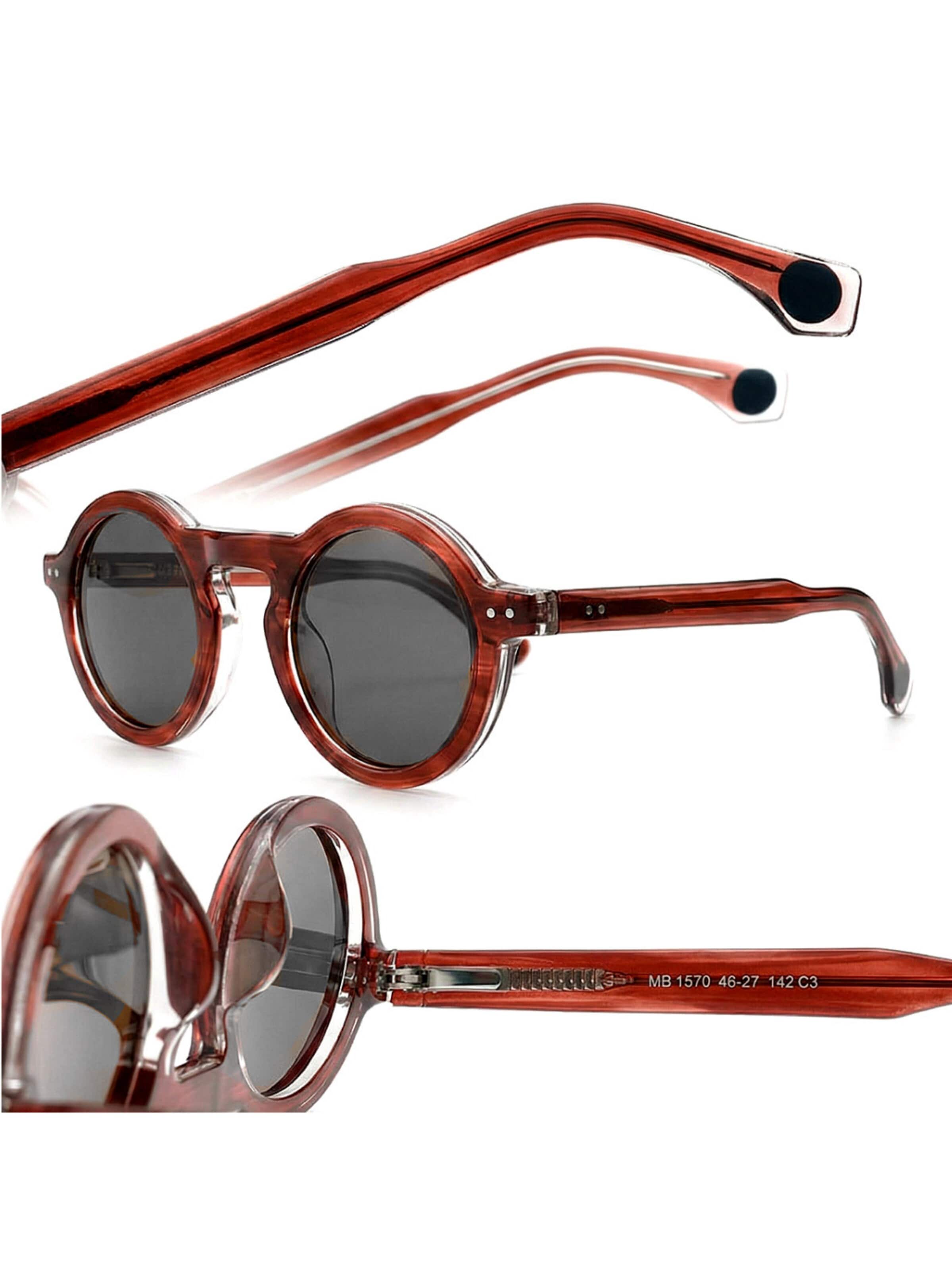 Lunettes de soleil 'Lennon Sonnenbrillen Trozu' VEYREY en rouge