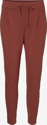 VERO MODA Tapered Broek in Bruin: voorkant