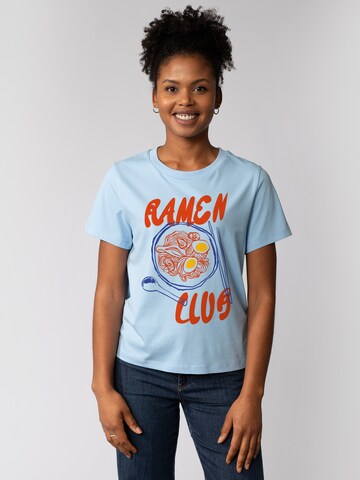 Watapparel Shirt 'Ramen Club' in Blue: front