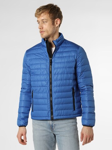 Nils Sundström Between-Season Jacket 'Fudo' in Blue: front