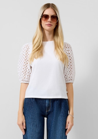 QS Shirt in White: front