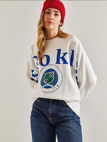 Bianco Lucci Sweatshirt in Wit