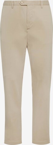 Coupe slim Pantalon chino 'Panama' Boggi Milano en beige : devant