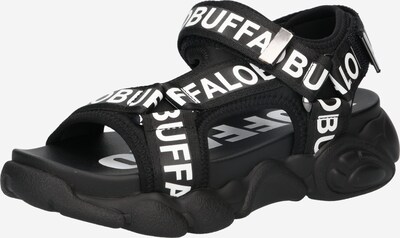 BUFFALO Sandal i svart / vit, Produktvy