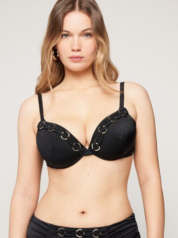 Tezenis Push-up Bikini Top 'Royal Essence' in Black: front