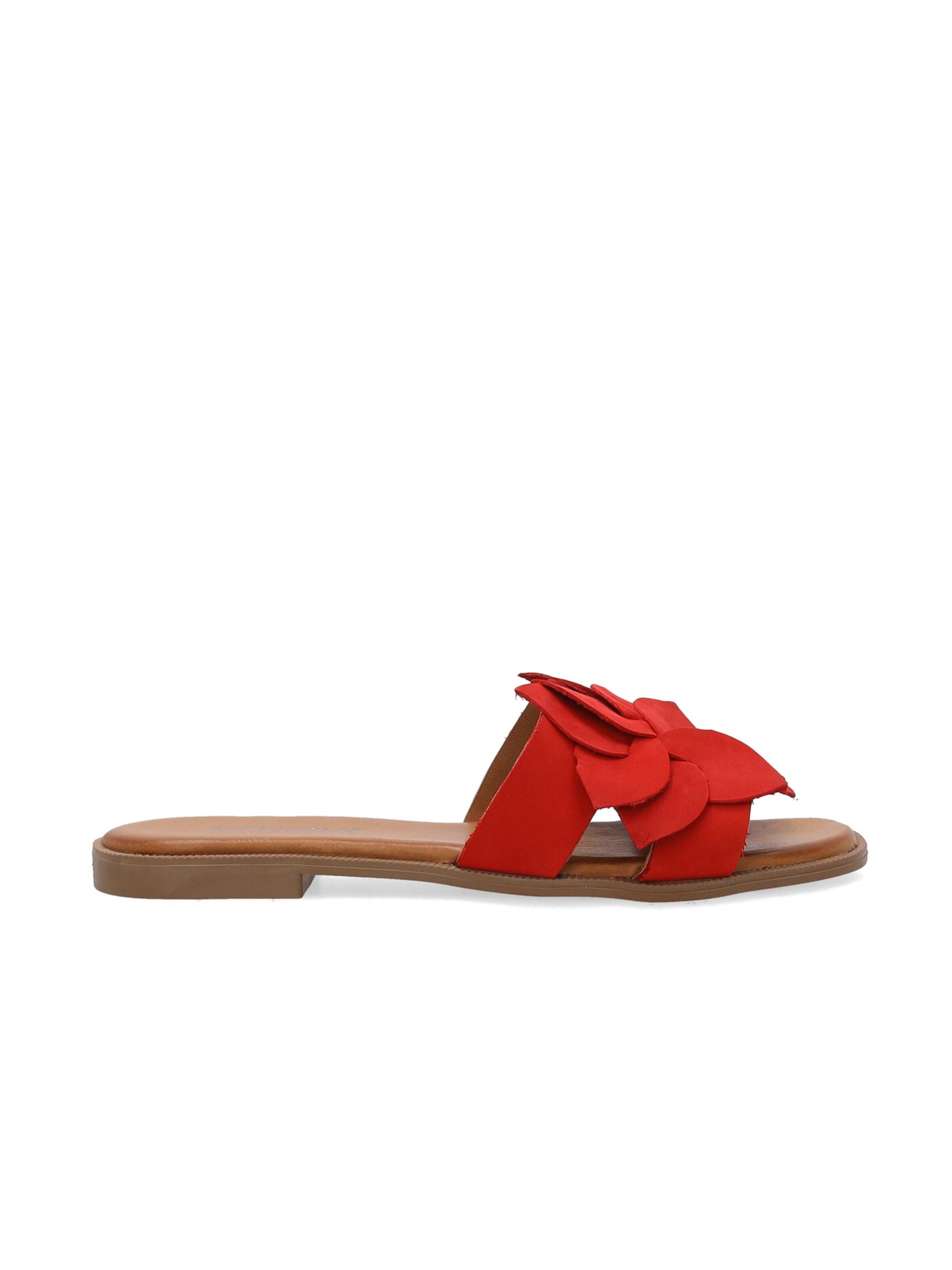 VENEZIA Pantolette 'Venezia'‌‌ in Rot: Vorderseite