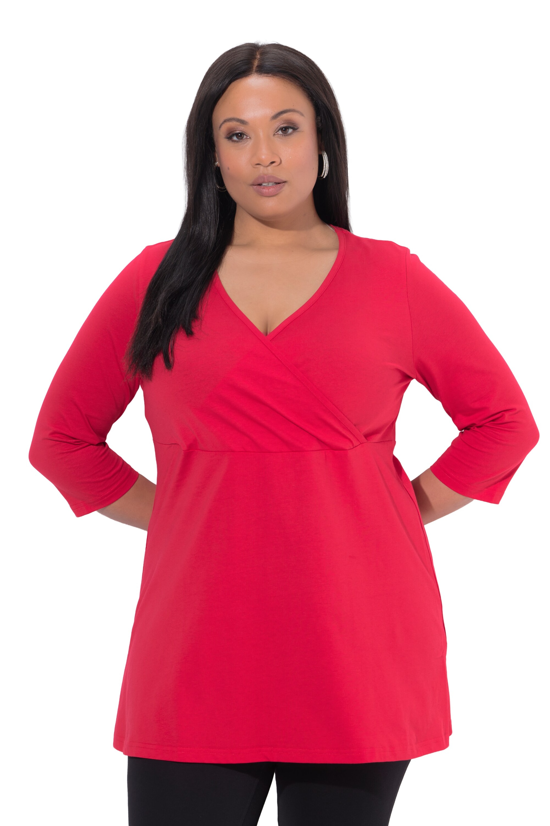 Ulla Popken Shirt in Rood: voorkant