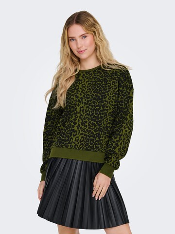 ONLY Sweatshirt 'ONLVoice' in Green: front