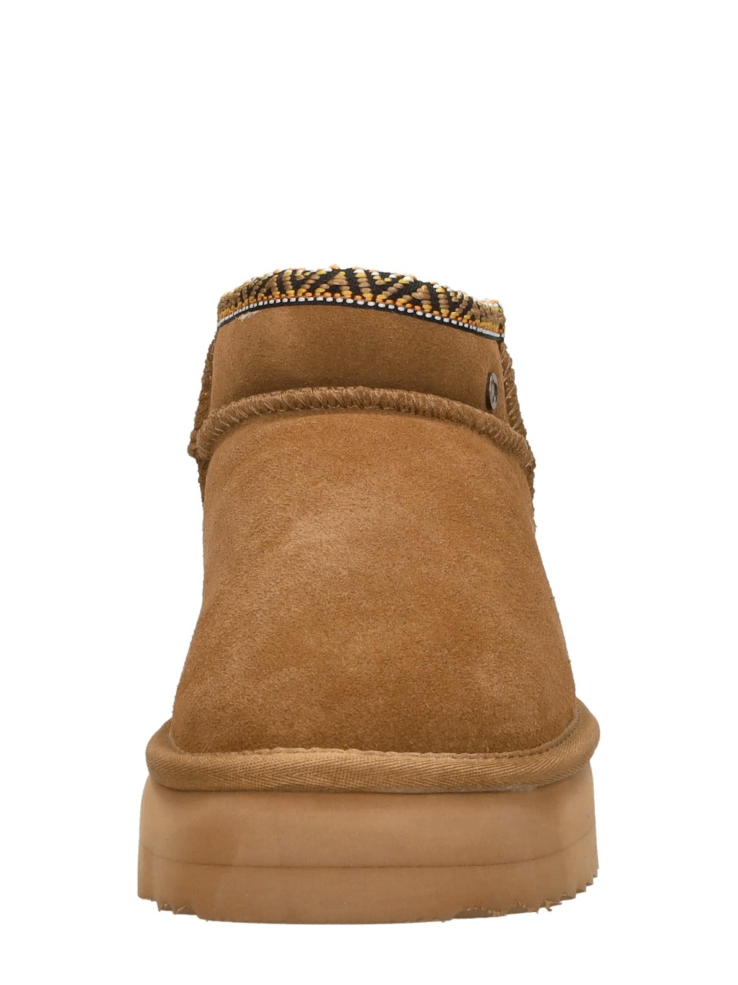 Warmbat Boots 'Durack Plateau Tape'‌ in Braun