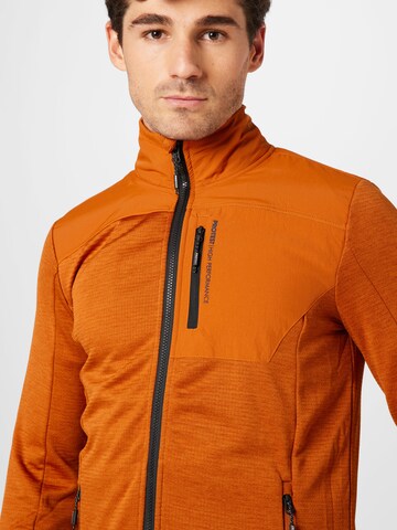 PROTEST Athletic Fleece Jacket 'HAMMEREN' in Orange