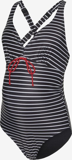 MAMALICIOUS Maillot de bain en rouge / noir / blanc, Vue avec produit