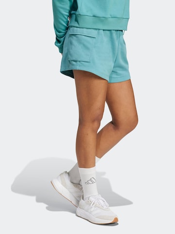 ADIDAS SPORTSWEAR Loose fit Sports trousers 'Essentials' in Blue: front