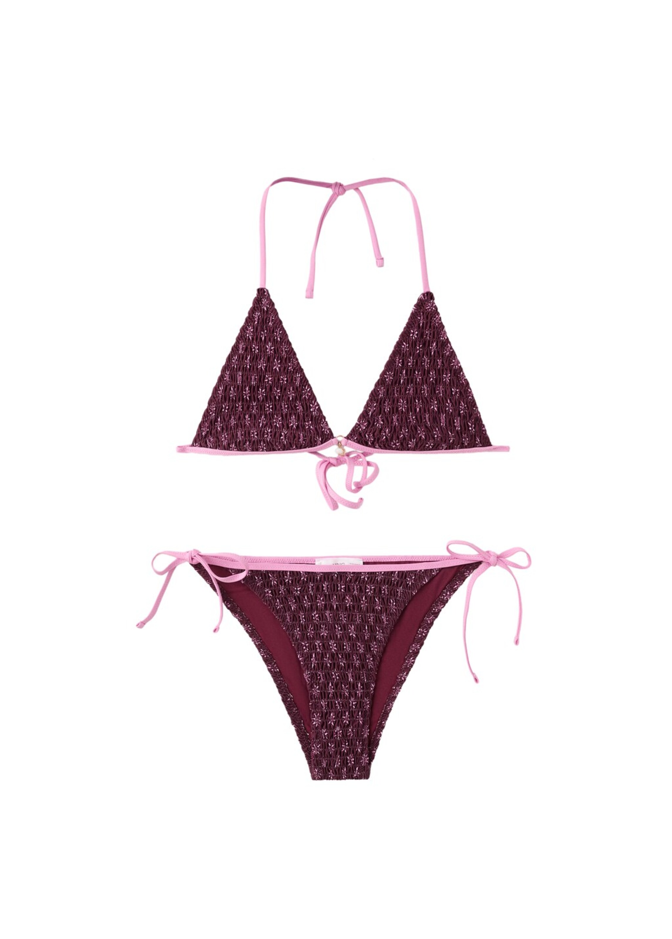 MANGO TEEN Triangle Bikini 'Choco' in Red: front