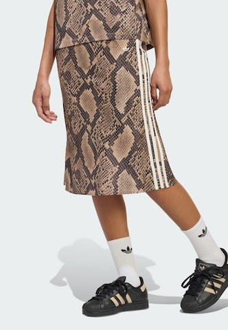 Jupe ADIDAS ORIGINALS en beige : devant