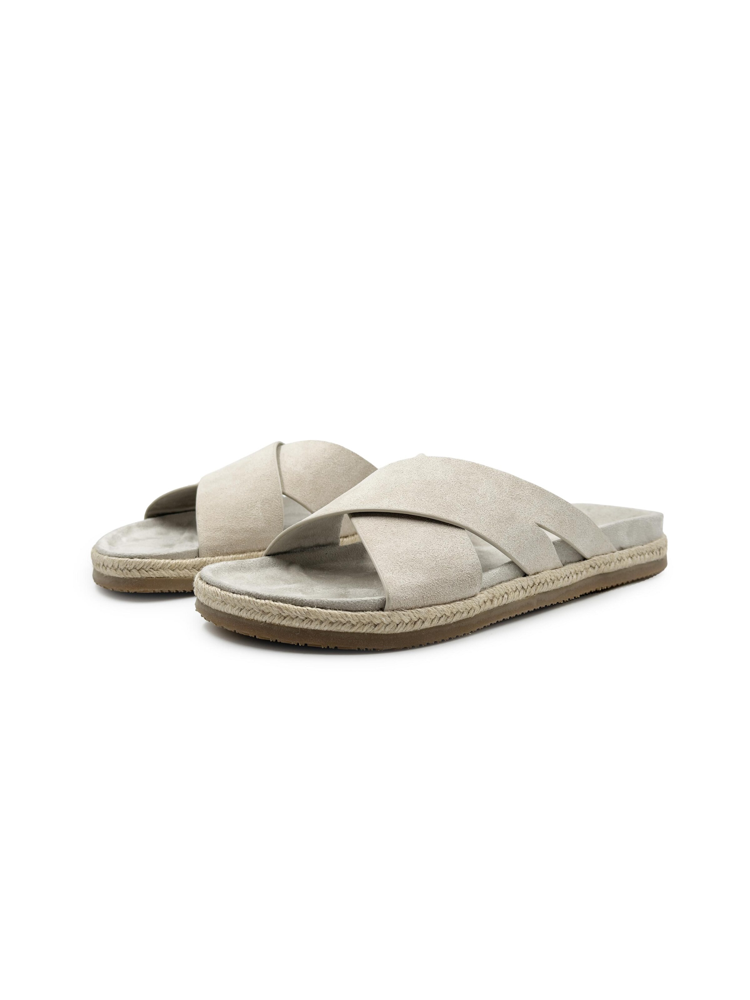 Dutch'D Mule 'Dune Cross Sandal Sand' in Beige