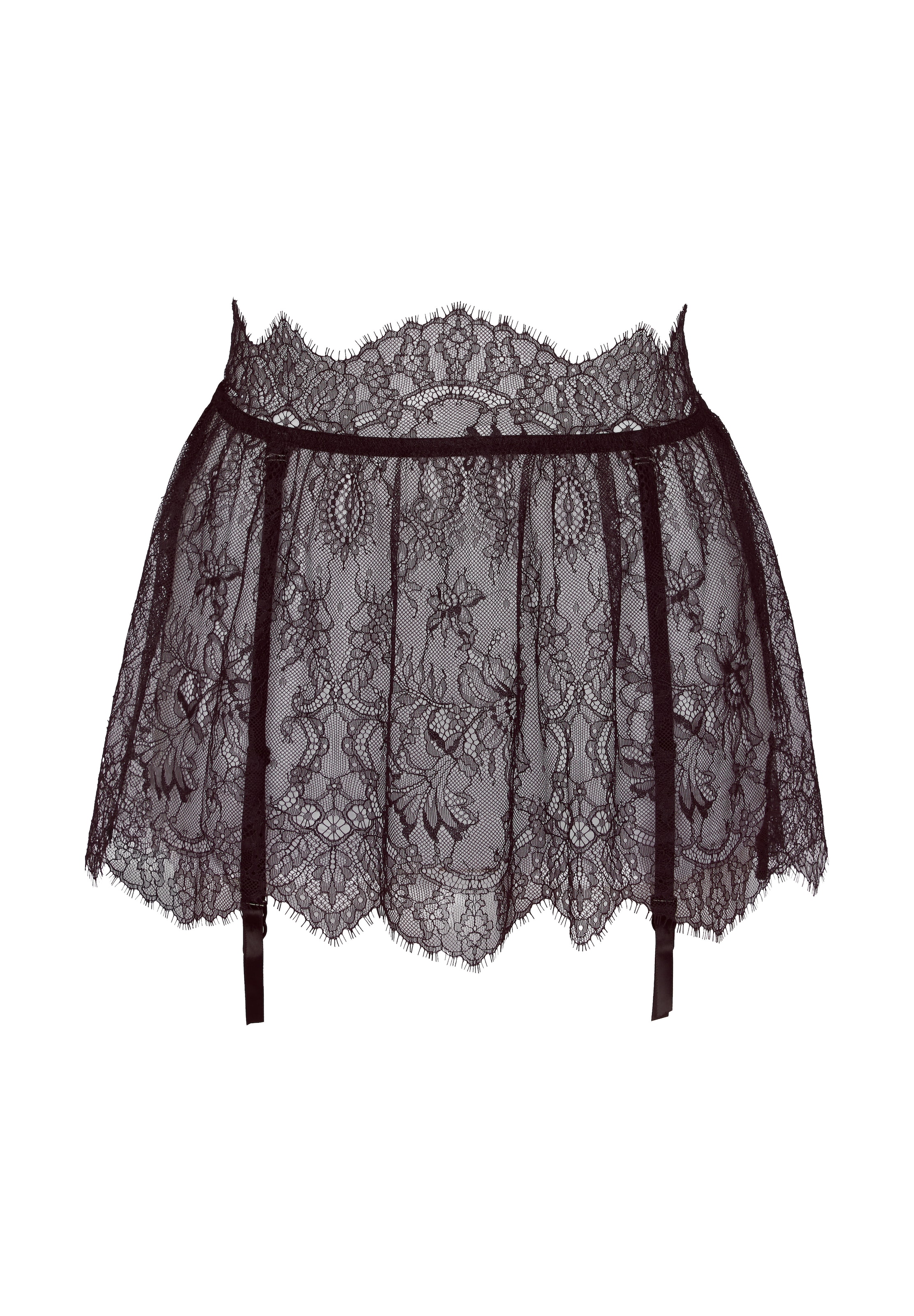 Hunkemöller - Ligas 'Camille' em preto: frente