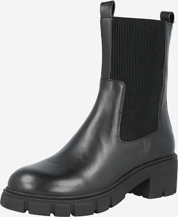 TOM TAILOR Chelsea Boots in Black: front