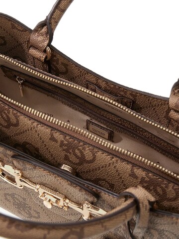 Sacs à main 'Janie Logo Girlfriend Satchel' GUESS en marron