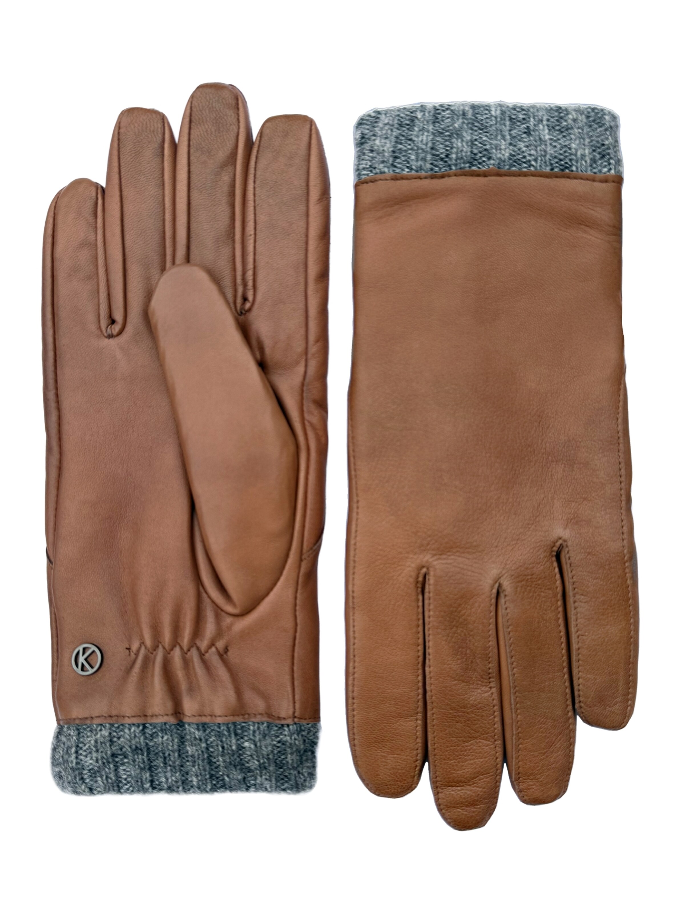 KESSLER Full Finger Gloves in Brown