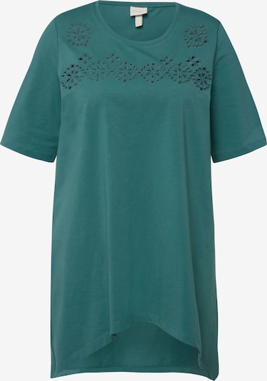 Ulla Popken Shirt  (GOTS) in dunkelgrün, Produktansicht