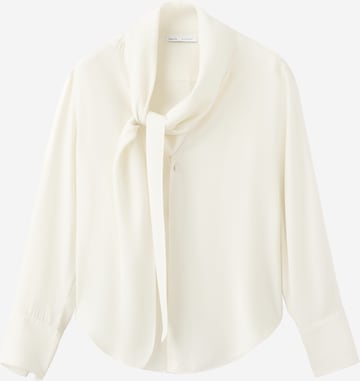 MANGO Bluse 'Salmo' in Beige: Vorderseite