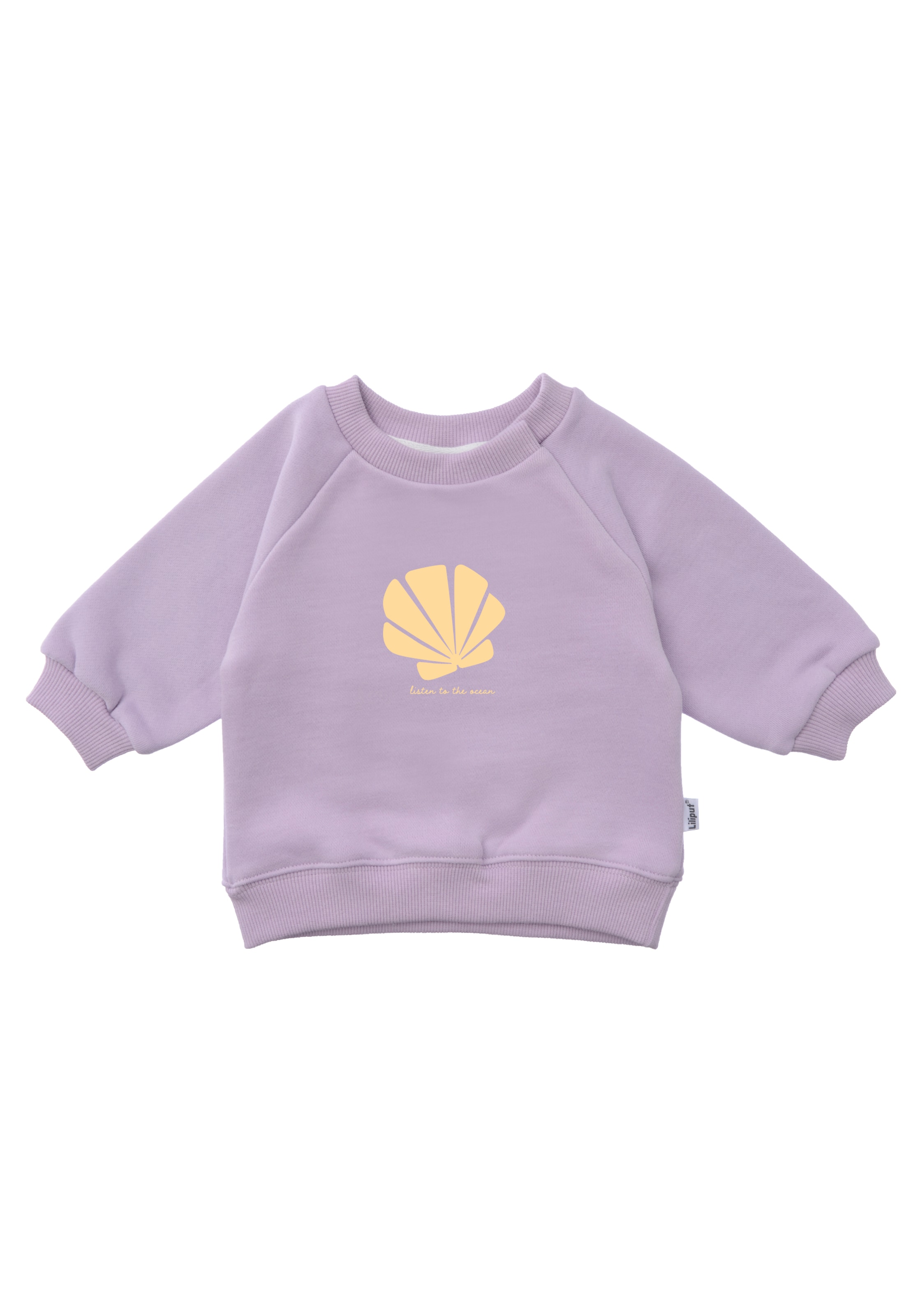 LILIPUT Sweatshirt 'listen to the ocean' in Purple: front
