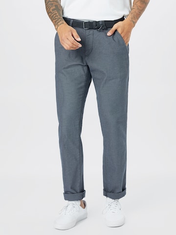 TOM TAILOR DENIM Slim fit Chino trousers in Grey: front