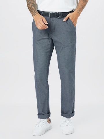 Regular Pantalon chino TOM TAILOR DENIM en gris : devant