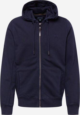 CAMEL ACTIVE Zip-Up Hoodie in Blue: front