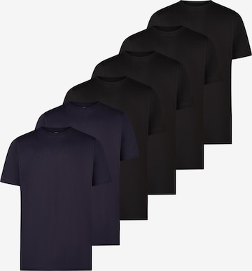 LERROS Shirt 'Basic' in Zwart: voorkant