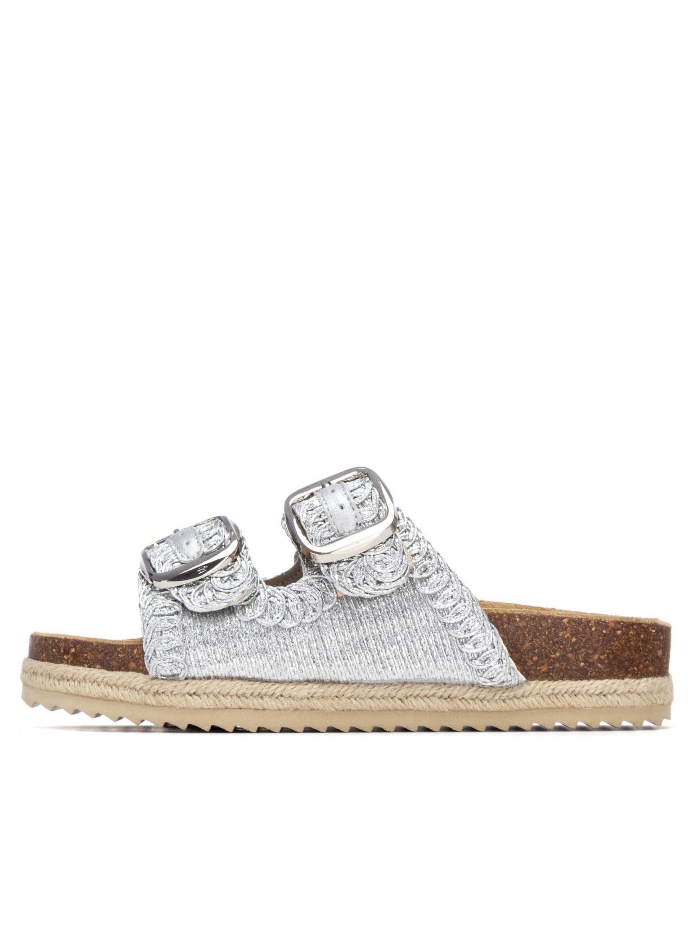 Xti - Sandalias en plata: frente