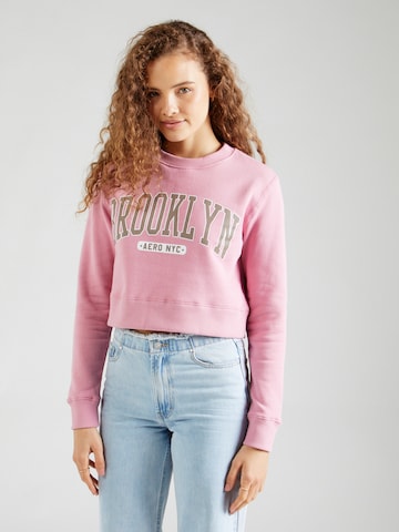 AÉROPOSTALE Sweatshirt 'BROOKLYN' in Roze: voorkant