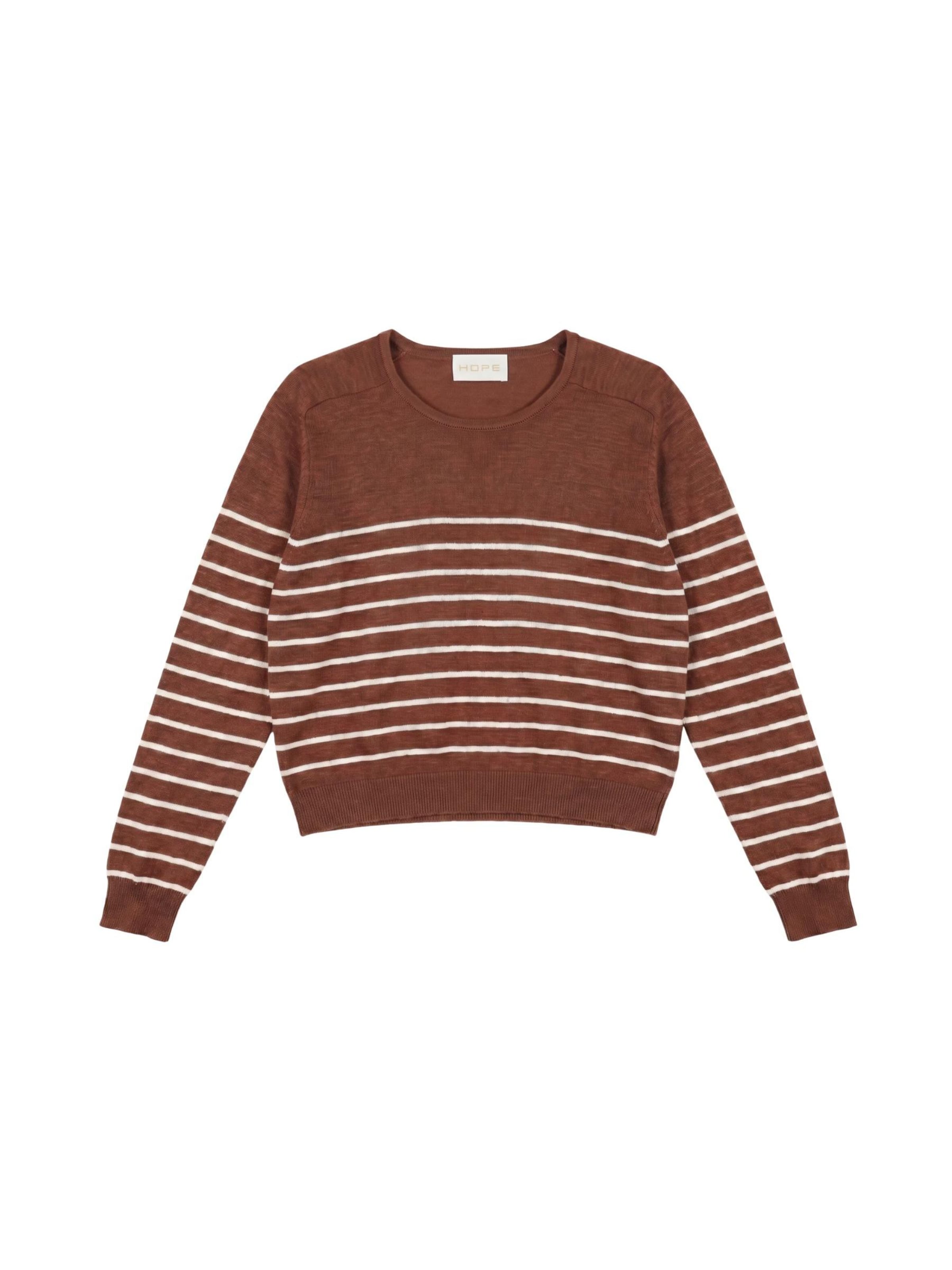 HOPE Pullover in Braun: Vorderseite