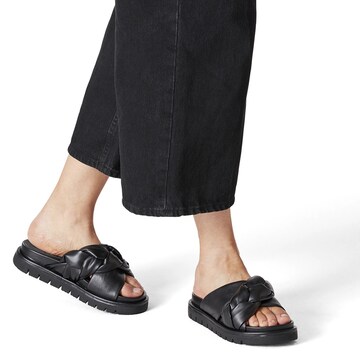 TAMARIS Mules in Black: front