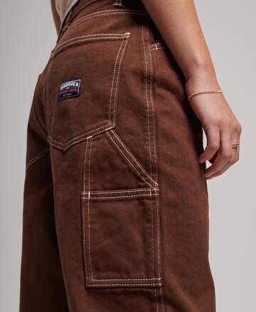 Wide Leg Jean Superdry en marron