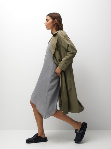 Pull&Bear Between-Seasons Coat in Green