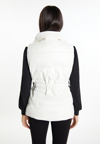 Gilet di faina in bianco