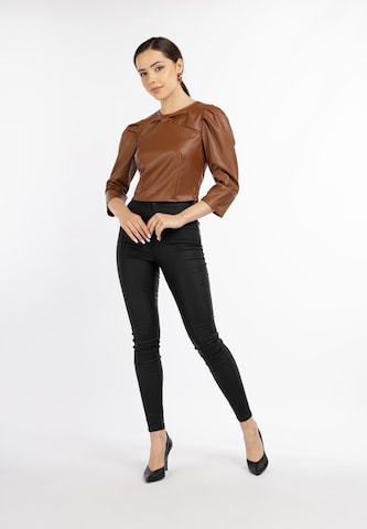 faina Blouse in Brown